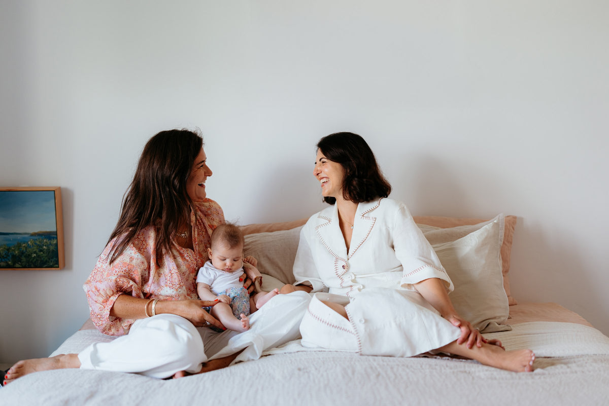In-home consult shoot: session on bed
